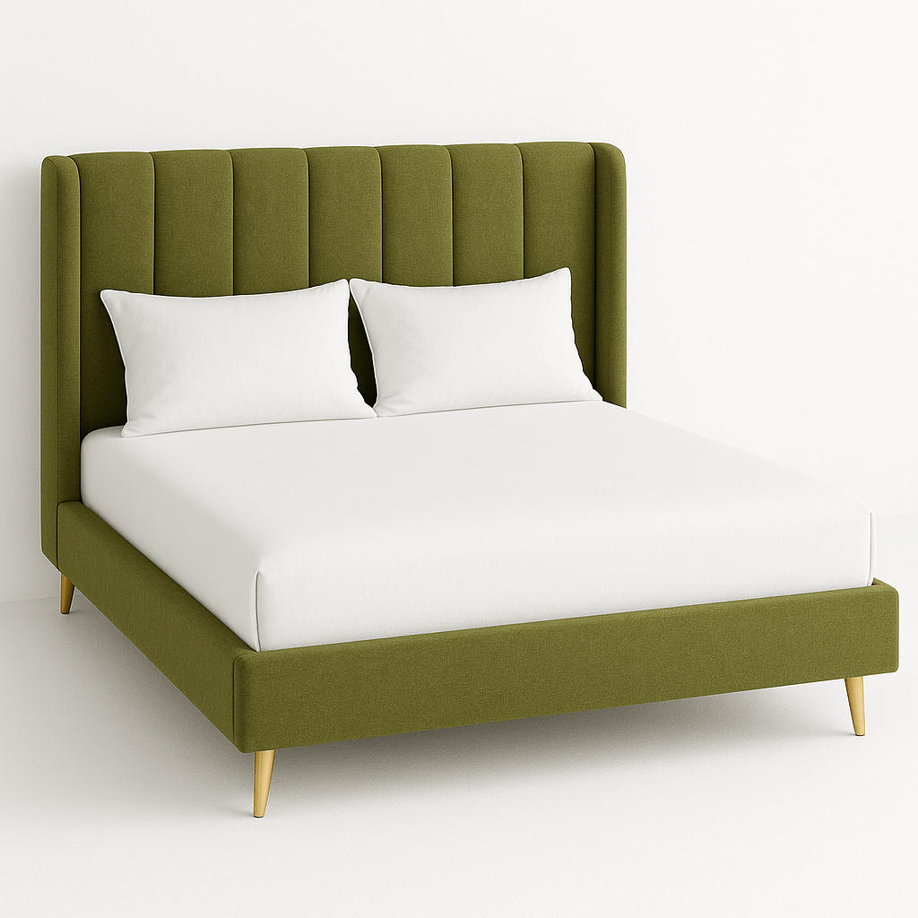Indiranagar Bliss Bed – Premium Upholstered Comfort with Modern Elegance - Sekar Lifestyle