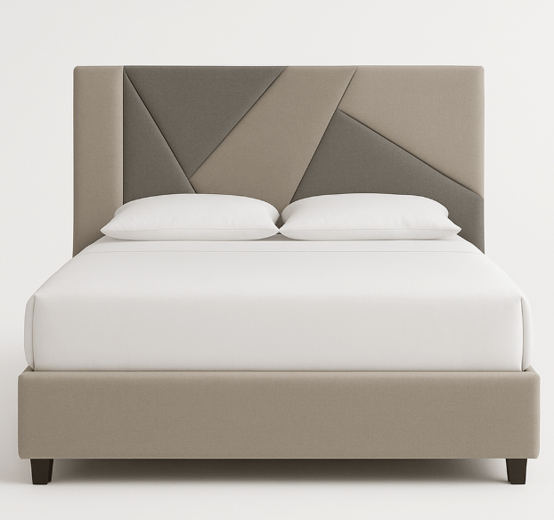 Jubilee Heritage Frame – Upholstered Bed with Designer Headboard - Sekar Lifestyle