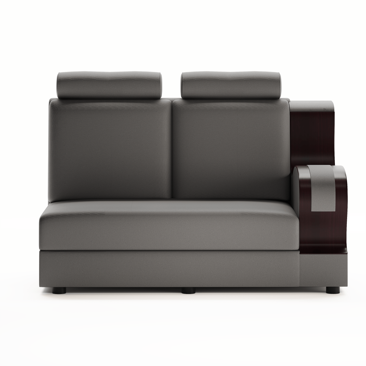 L Shape Corner Fabric Sofa Set [with Wooden Handles] - Sekar Lifestyle