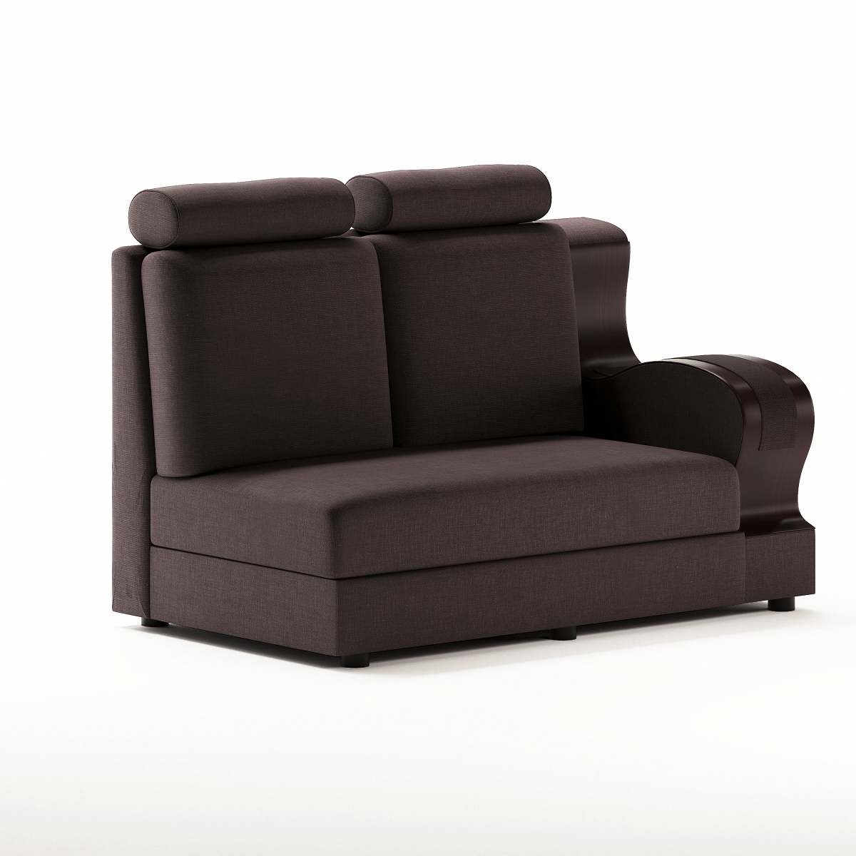 L Shape Corner Fabric Sofa Set [with Wooden Handles] - Sekar Lifestyle