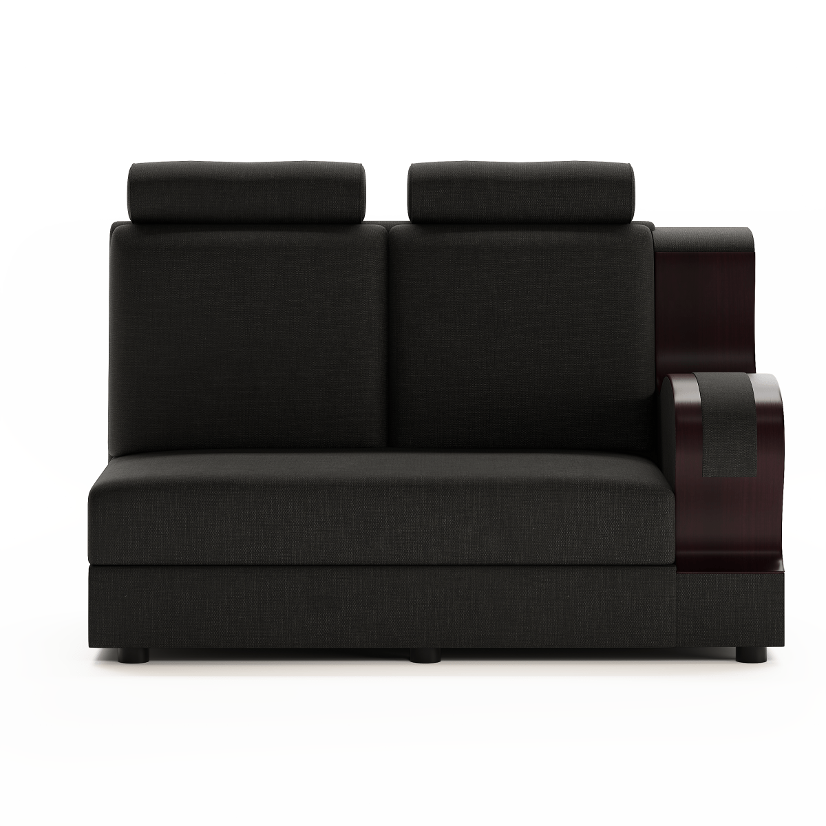 L Shape Corner Fabric Sofa Set [with Wooden Handles] - Sekar Lifestyle