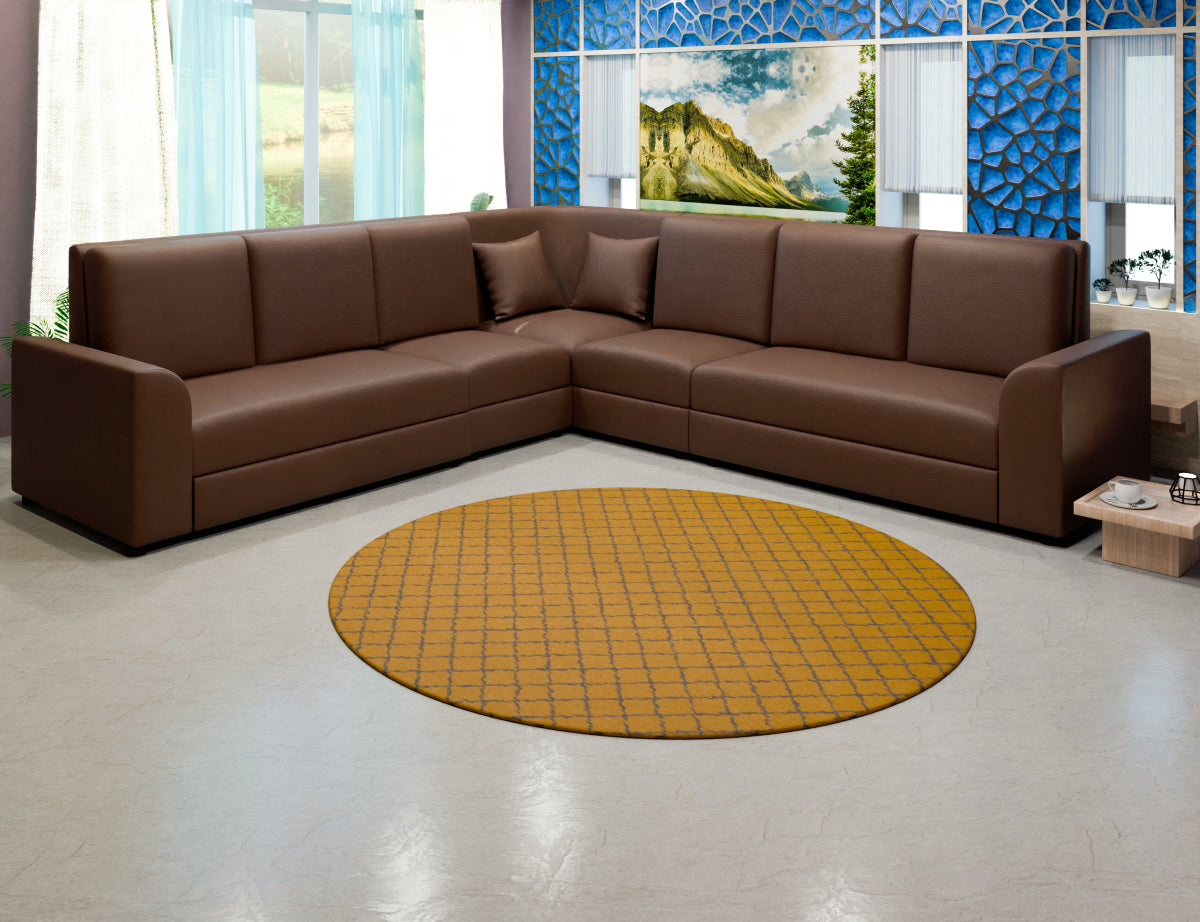 Lounge Series Leatherette Corner Sofa - Sekar Lifestyle