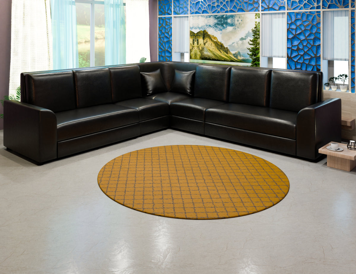 Lounge Series Leatherette Corner Sofa - Sekar Lifestyle