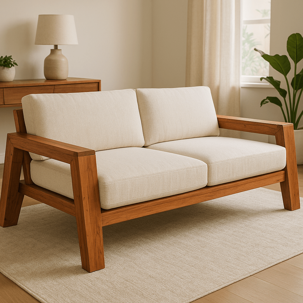 Madurai Elite – Premium Wooden Sofa for South Indian Homes - Sekar Lifestyle