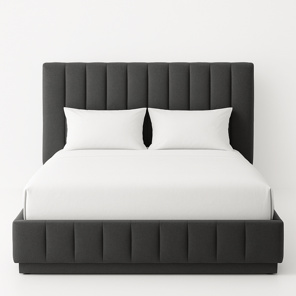 Marina Luxe Bed – Custom Upholstered Wooden Bed for Elegant Bedrooms - Sekar Lifestyle