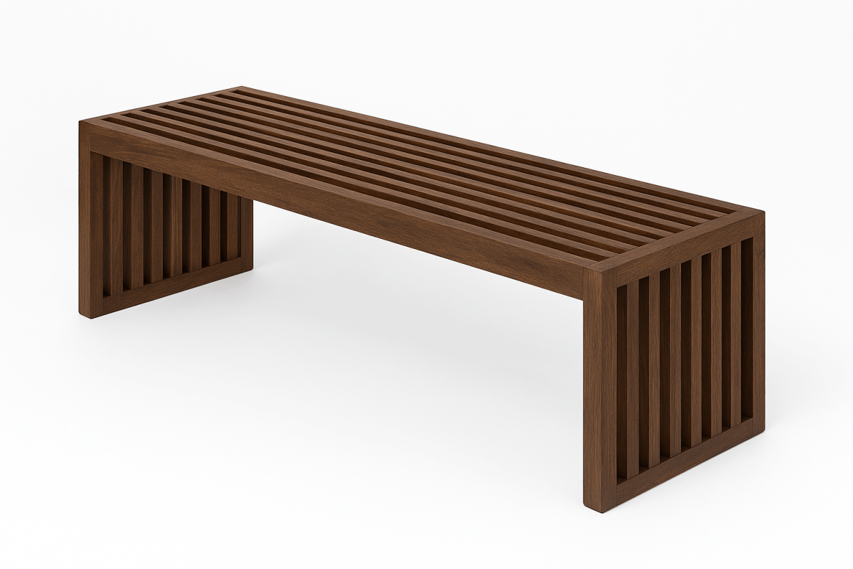 Minimalist Slatted Bench - Sekar Lifestyle