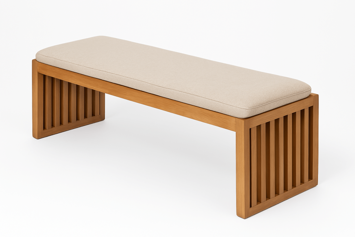 Minimalist Slatted Bench - Sekar Lifestyle