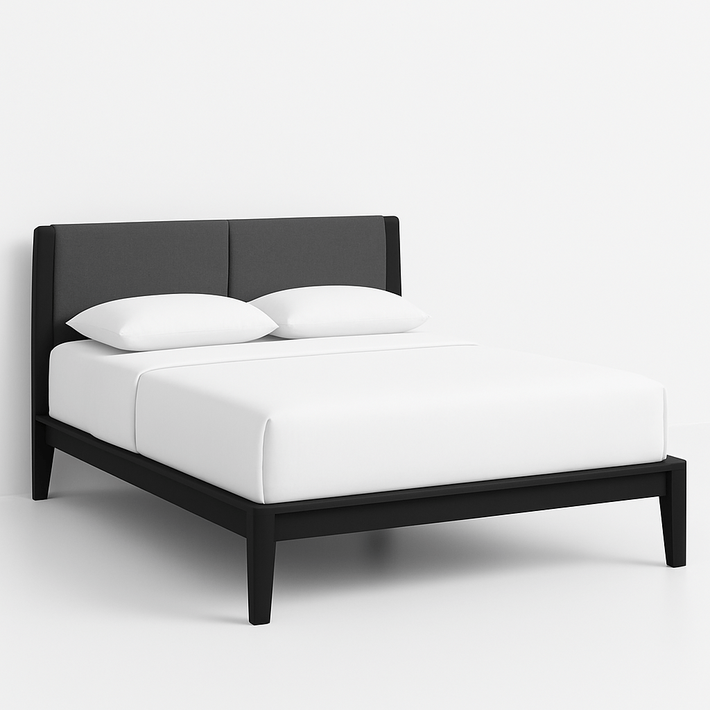 Oslo Upholstered Bed – Queen & King Size Wooden Frame - Sekar Lifestyle
