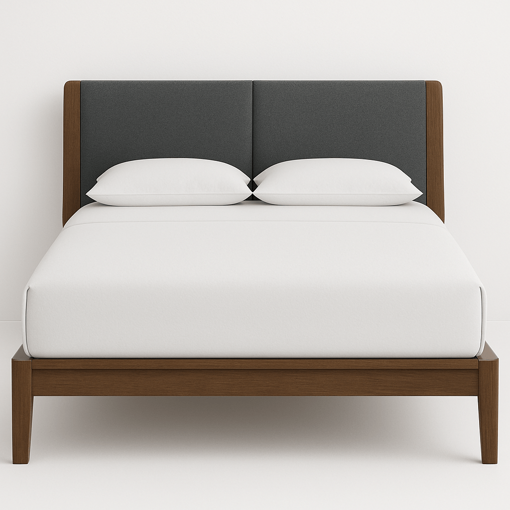 Oslo Upholstered Bed – Queen & King Size Wooden Frame - Sekar Lifestyle
