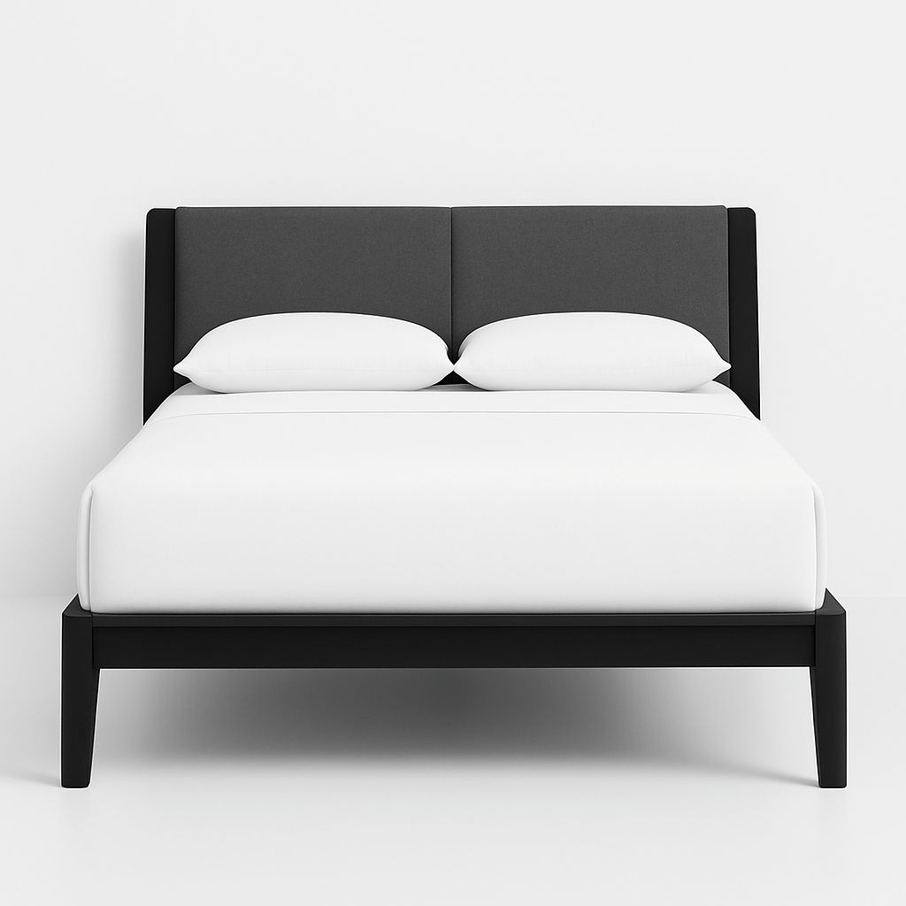 Oslo Upholstered Bed – Queen & King Size Wooden Frame - Sekar Lifestyle