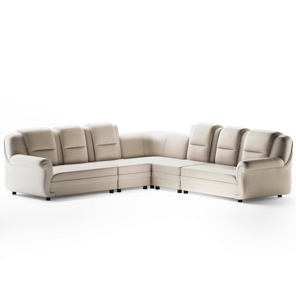 Polyurethane Series L Shape Corner Leatherette Sofa - Sekar Lifestyle