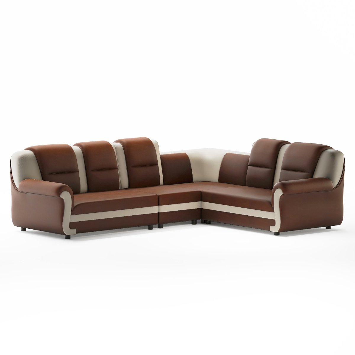 Polyurethane Series L Shape Corner Leatherette Sofa - Sekar Lifestyle