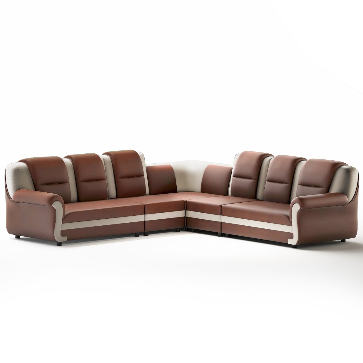 Polyurethane Series L Shape Corner Leatherette Sofa - Sekar Lifestyle