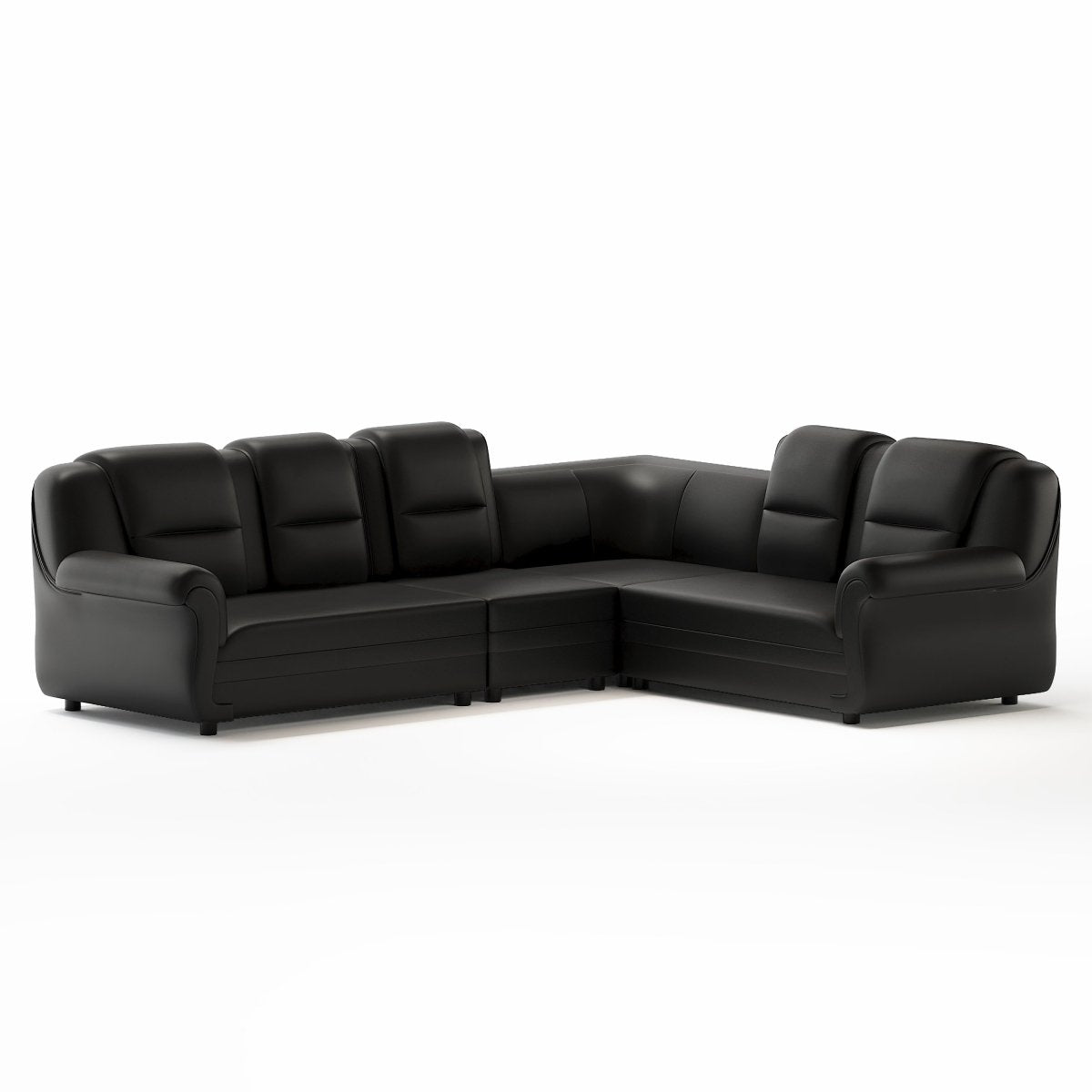 Polyurethane Series L Shape Corner Leatherette Sofa - Sekar Lifestyle