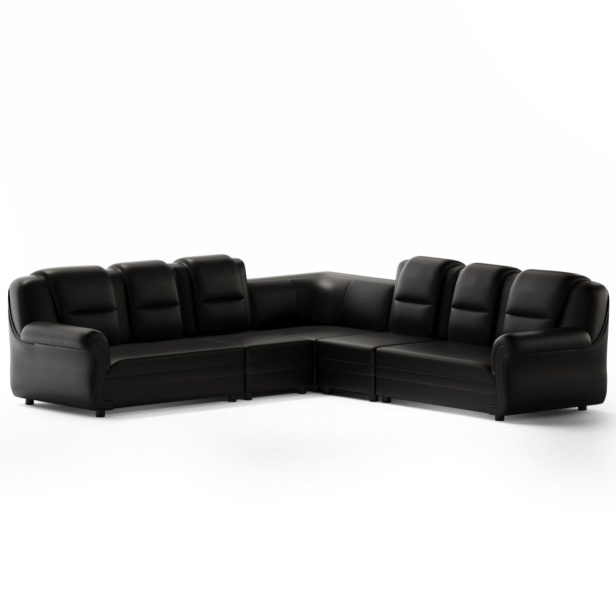 Polyurethane Series L Shape Corner Leatherette Sofa - Sekar Lifestyle