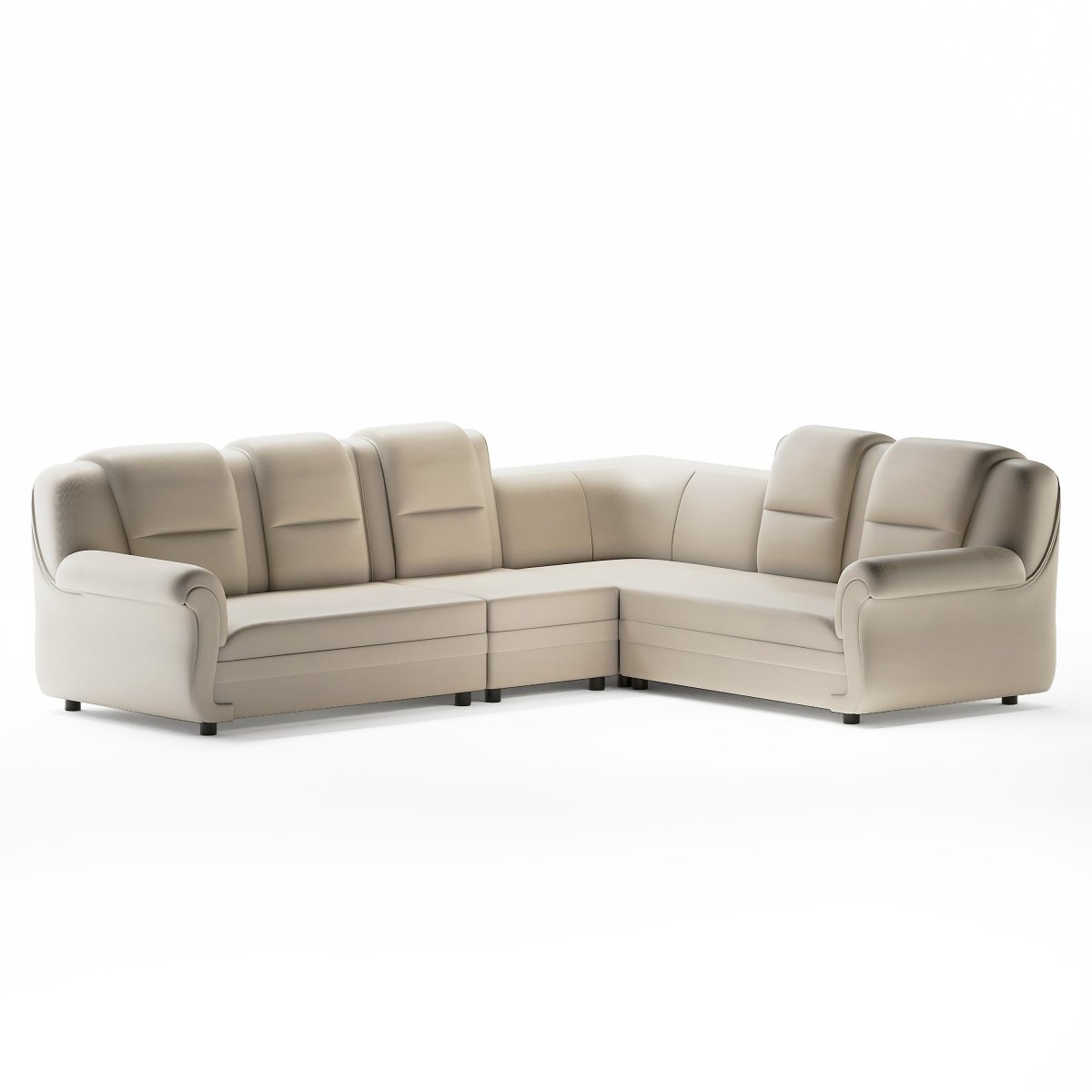 Polyurethane Series L Shape Corner Leatherette Sofa - Sekar Lifestyle