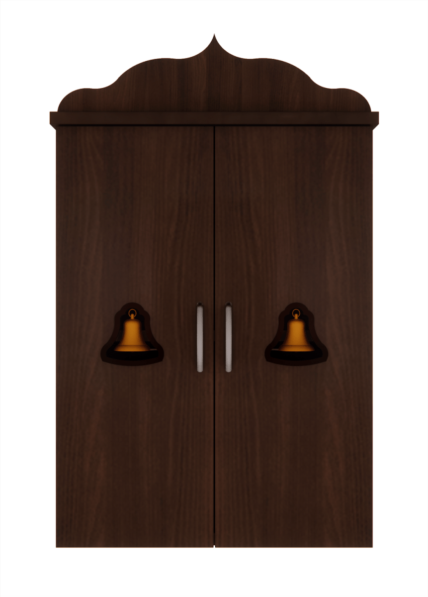 Pooja Stand (2 x 1.5 Feet, Dark Brown) - Sekar Lifestyle