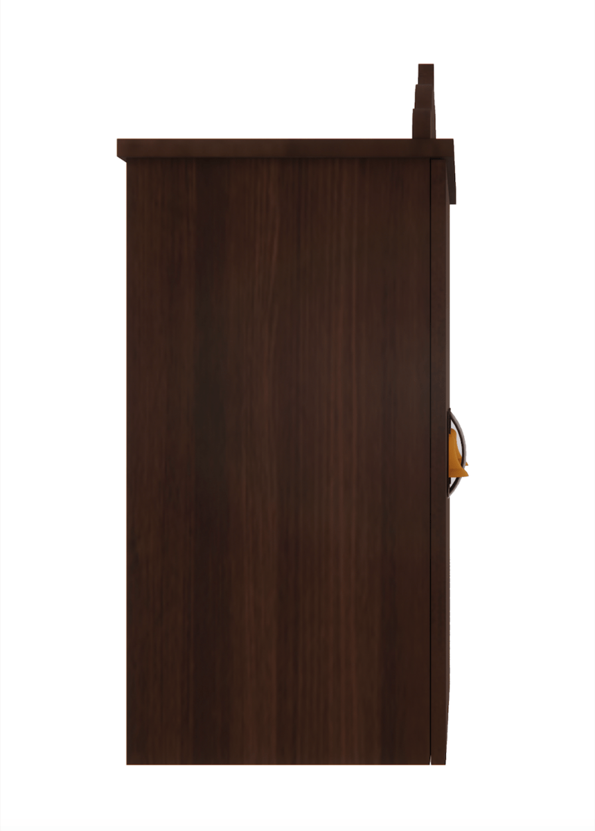 Pooja Stand (2 x 1.5 Feet, Dark Brown) - Sekar Lifestyle
