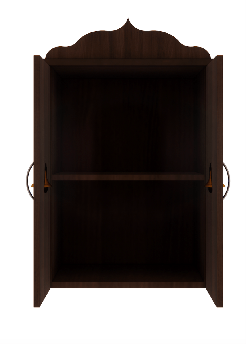 Pooja Stand (2 x 1.5 Feet, Dark Brown) - Sekar Lifestyle