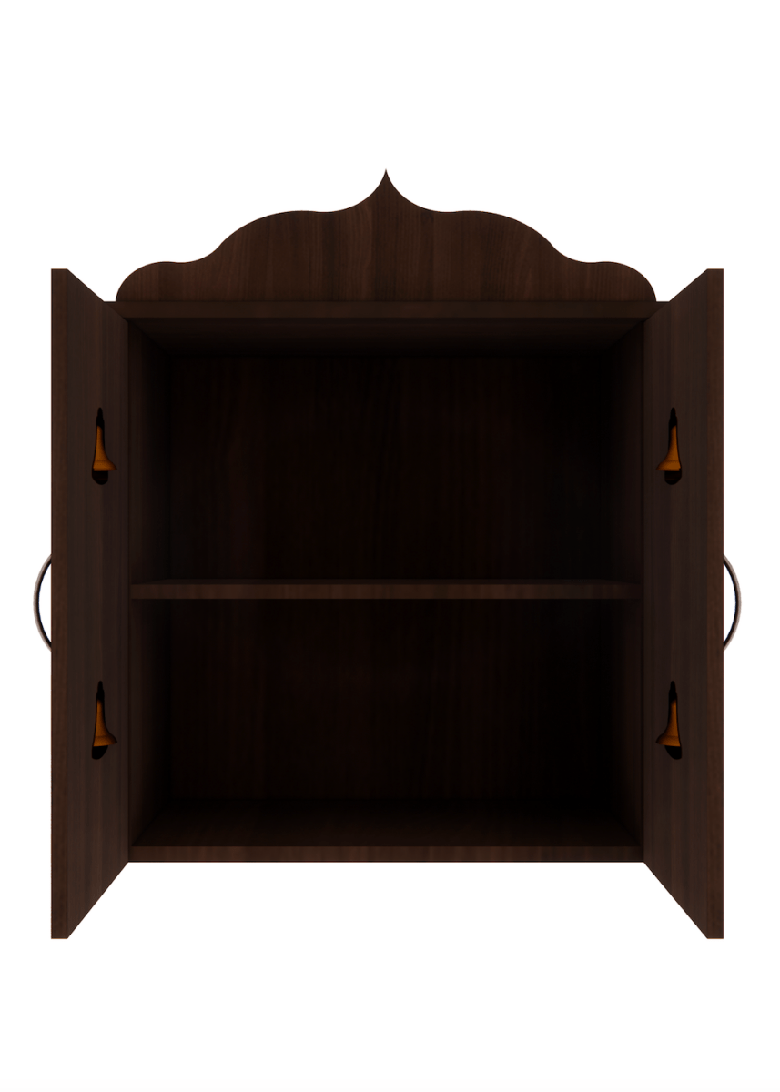 Pooja Stand (2 x 2 Feet, Dark Brown) - Sekar Lifestyle