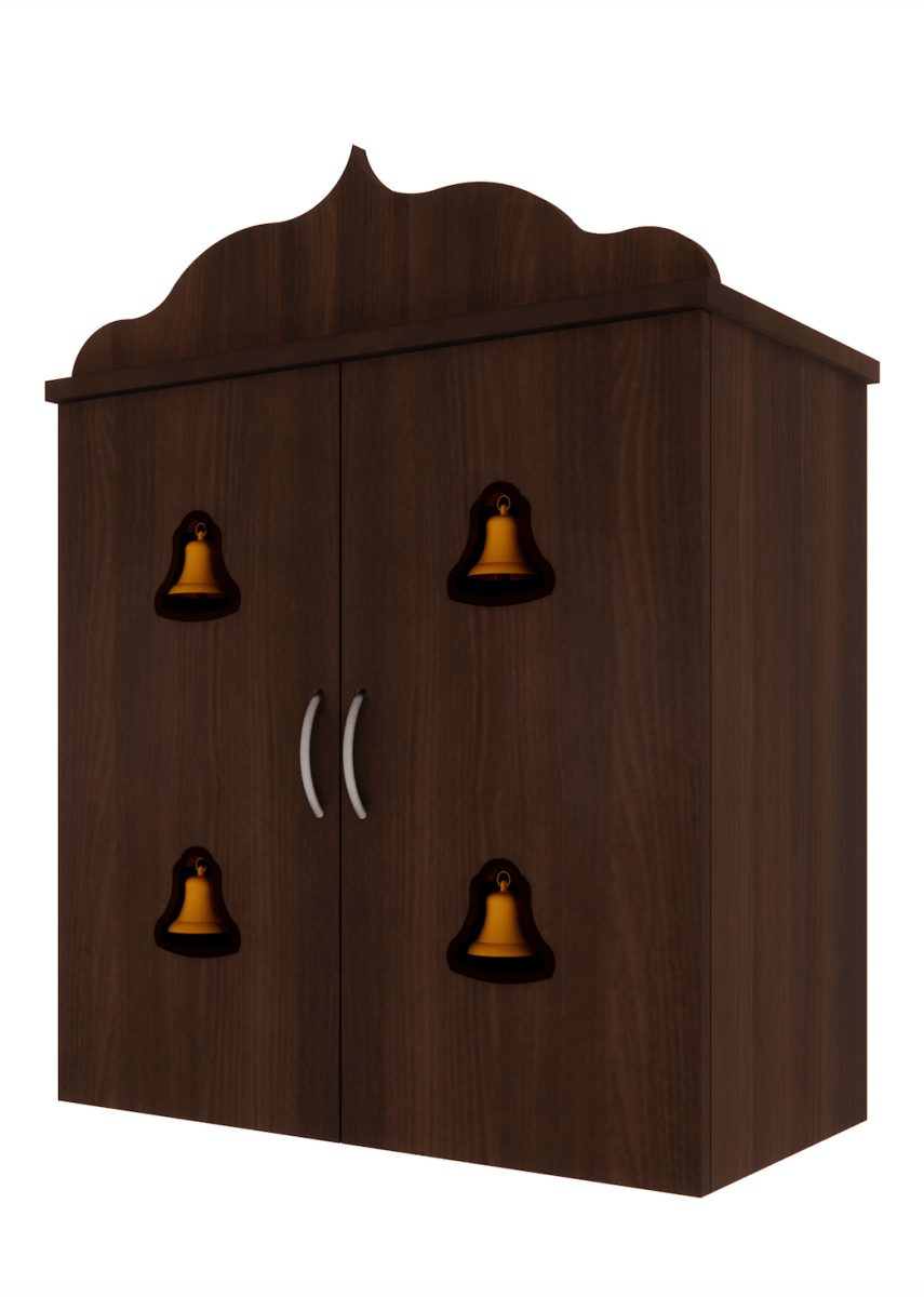 Pooja Stand (2 x 2 Feet, Dark Brown) - Sekar Lifestyle