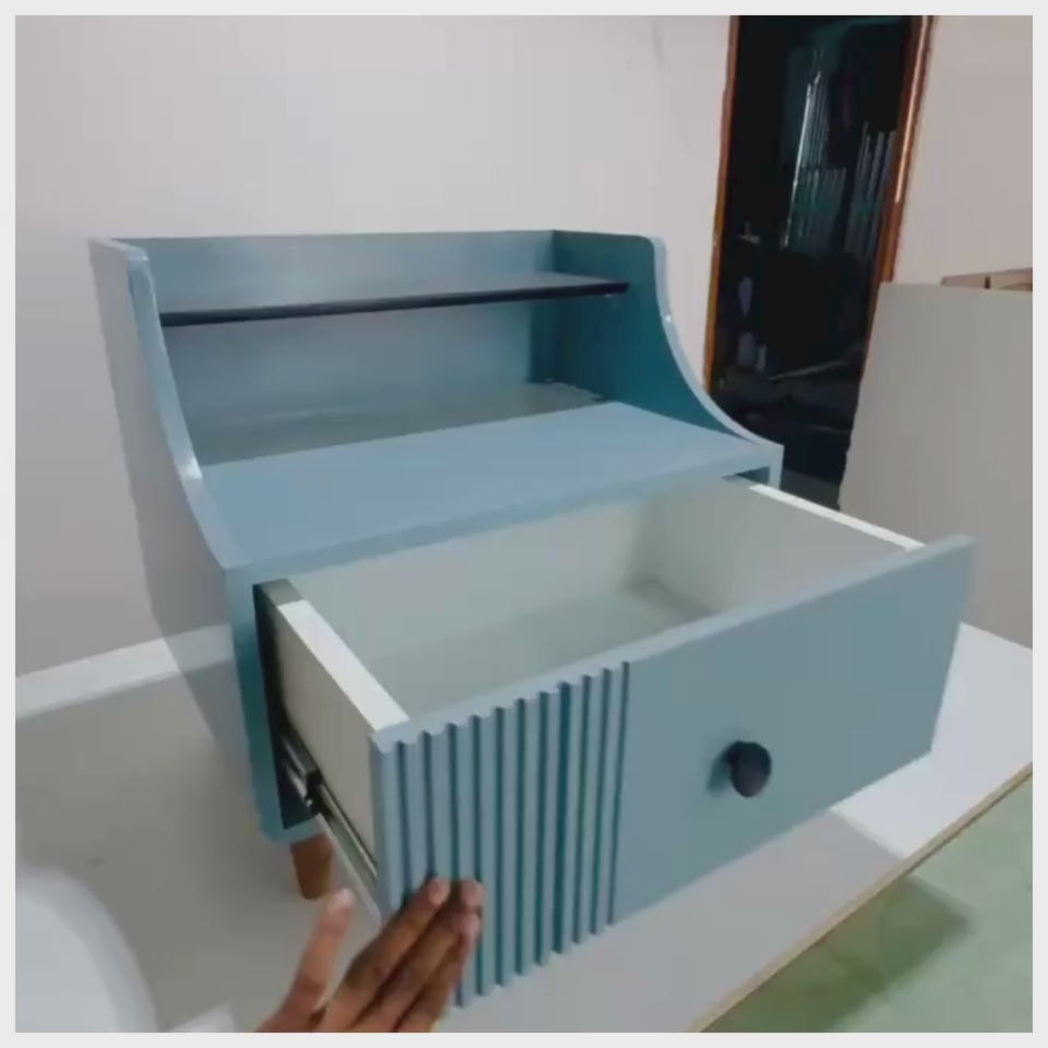 Azure Harmony Side Table - Light Blue