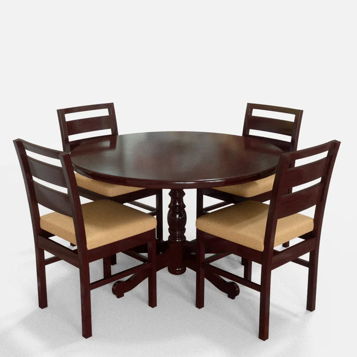 Solidwood Standard Series Round Dining Table Set