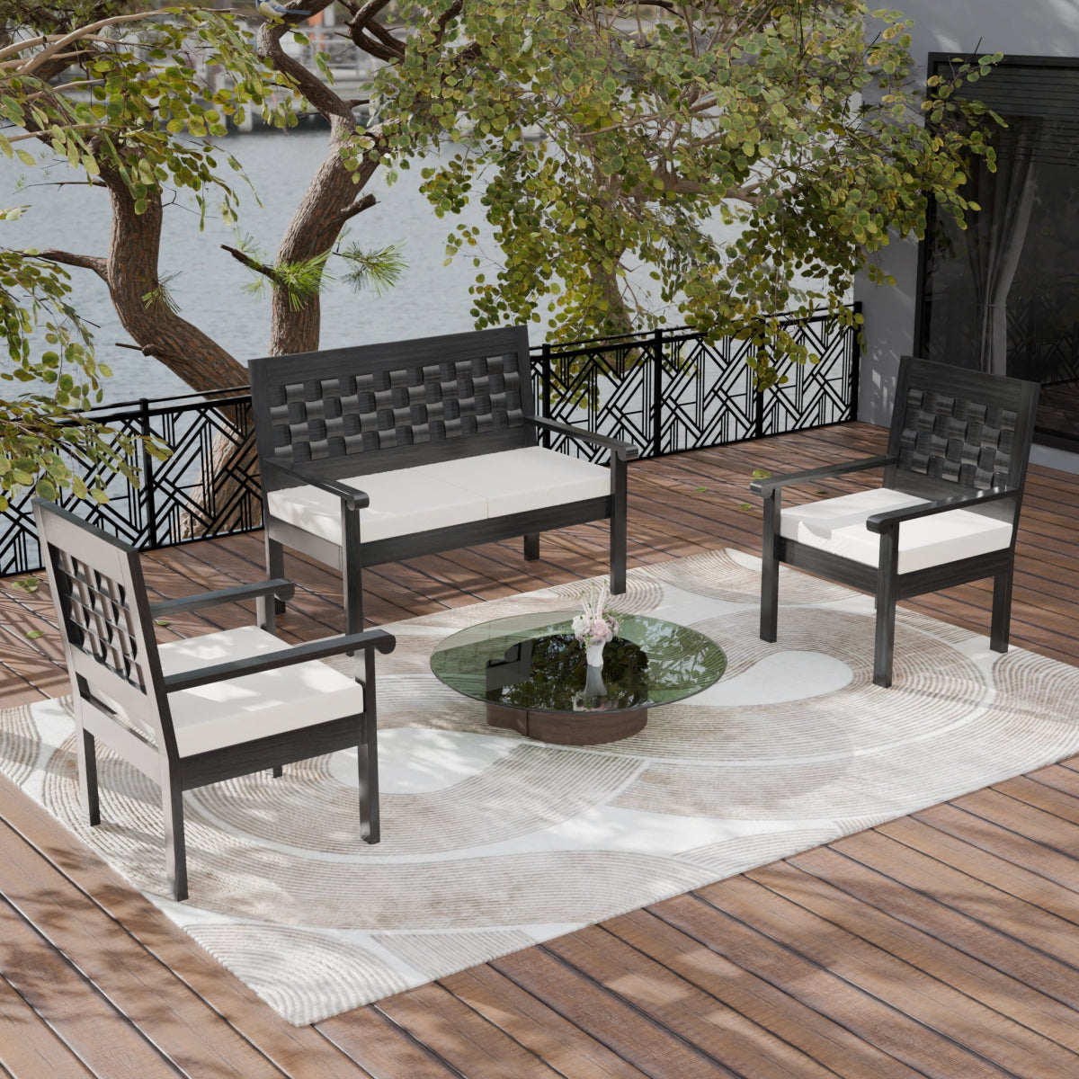 Regal Teak Wood Sofa Set - Sekar Lifestyle