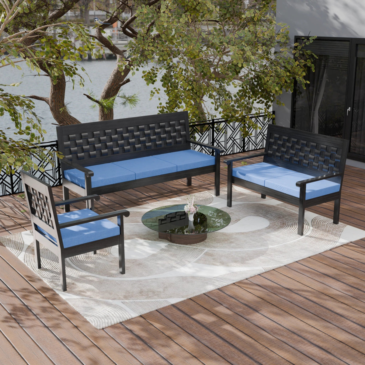 Regal Teak Wood Sofa Set - Sekar Lifestyle