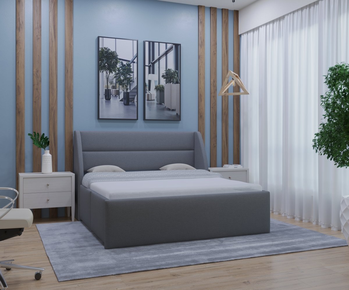 Serenity Sleep Series Fabric Upholstered Bed - Sekar Lifestyle