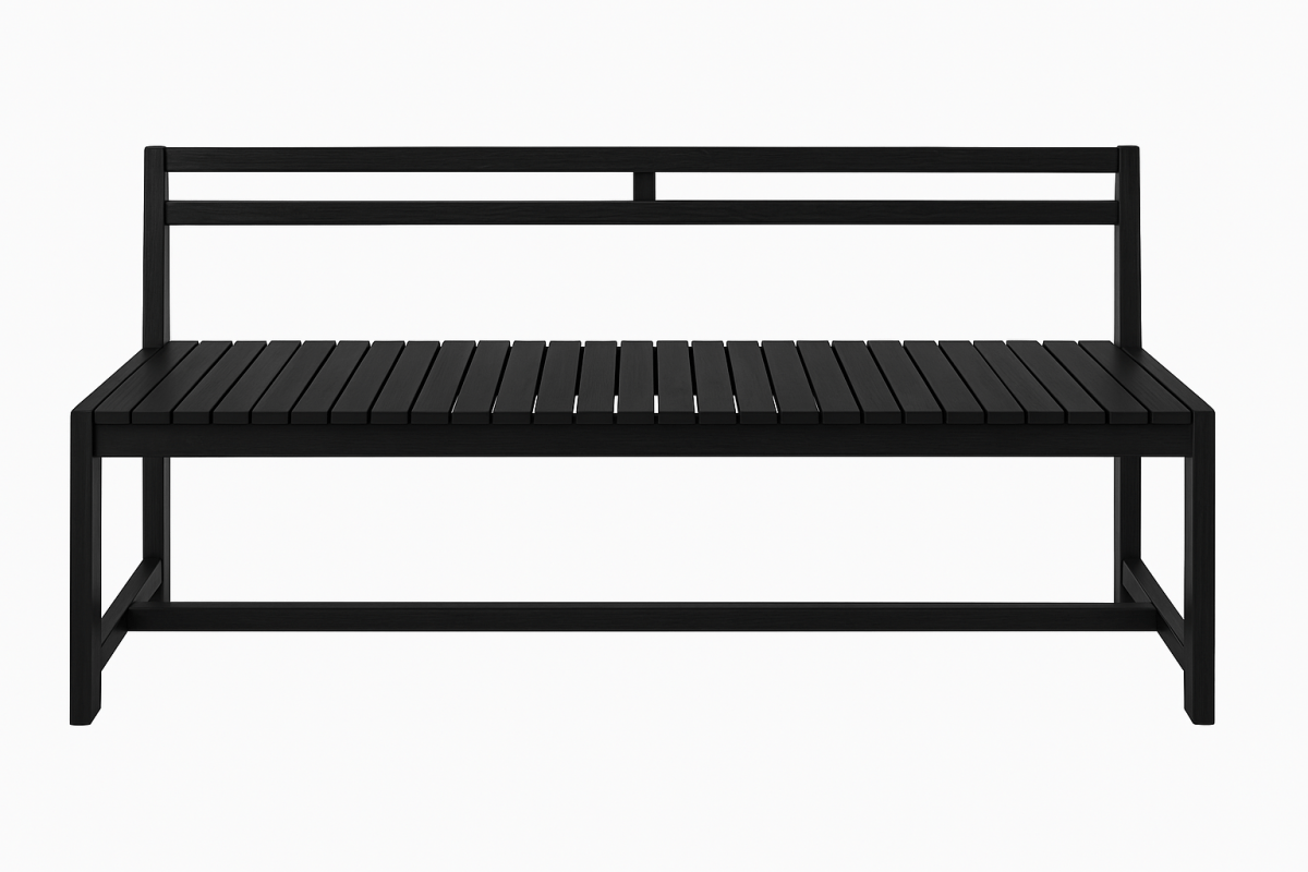 Slatted Wooden Bench - Sekar Lifestyle