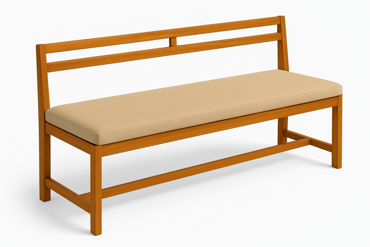 Slatted Wooden Bench - Sekar Lifestyle