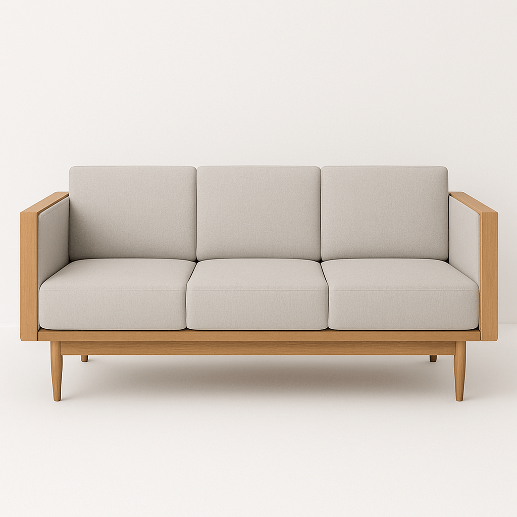 Tanjore Edition – Premium Teak Wood Modern Sofa - Sekar Lifestyle