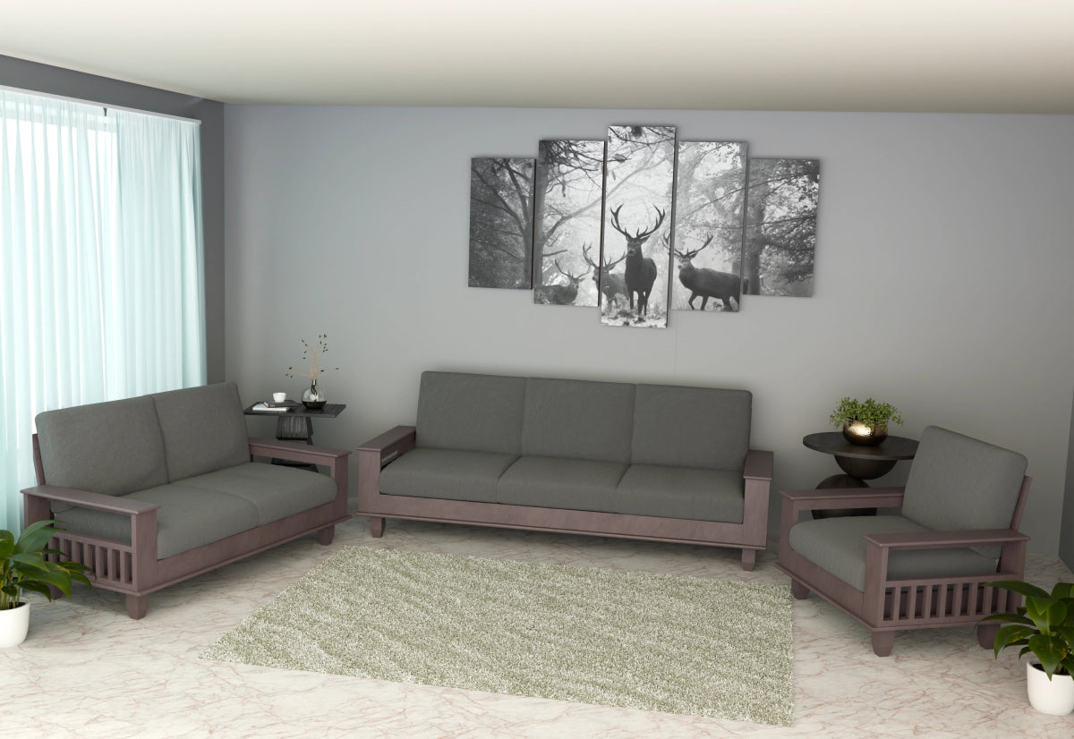Teakwood Heritage Series Wooden Sofa - Sekar Lifestyle