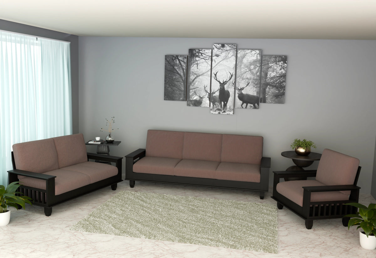 Teakwood Heritage Series Wooden Sofa - Sekar Lifestyle