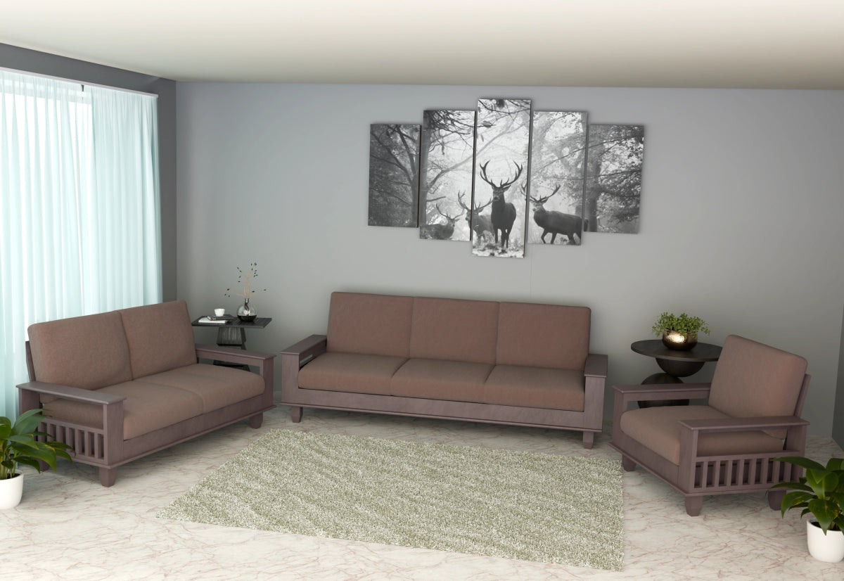 Teakwood Heritage Series Wooden Sofa - Sekar Lifestyle