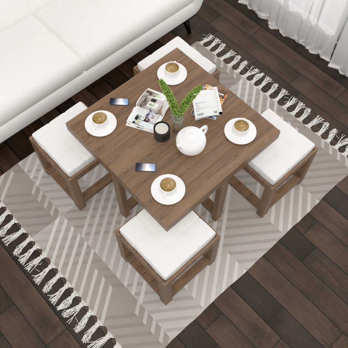 The Nesting Coffee & Dining Table Set - Sekar Lifestyle