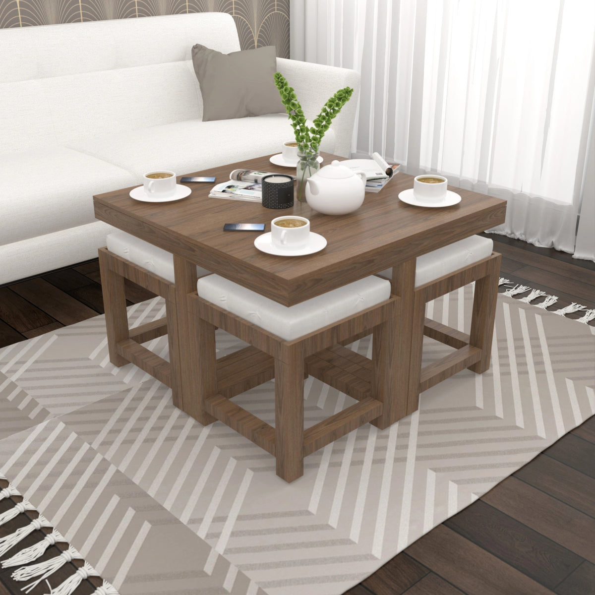 The Nesting Coffee & Dining Table Set - Sekar Lifestyle
