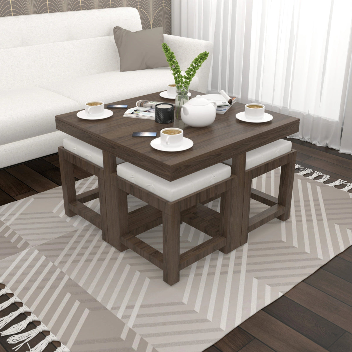 The Nesting Coffee & Dining Table Set - Sekar Lifestyle