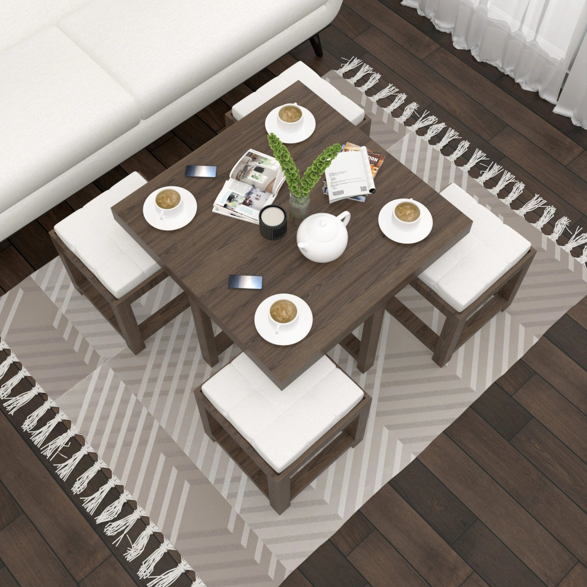 The Nesting Coffee & Dining Table Set - Sekar Lifestyle