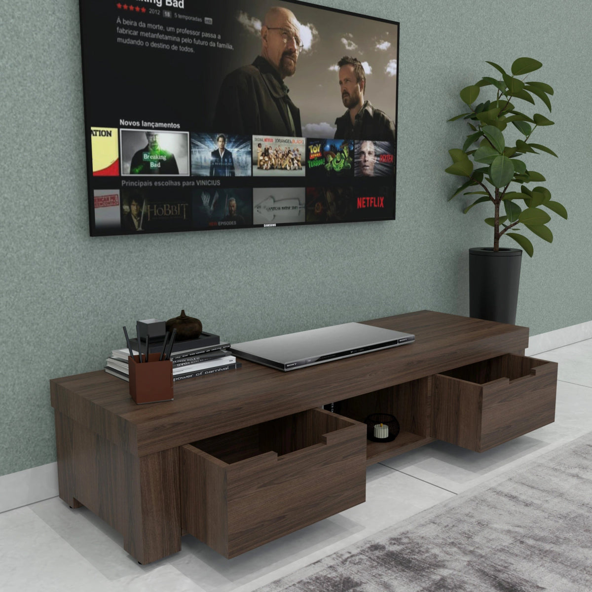 The Nova Low - Profile TV Stand - Sekar Lifestyle