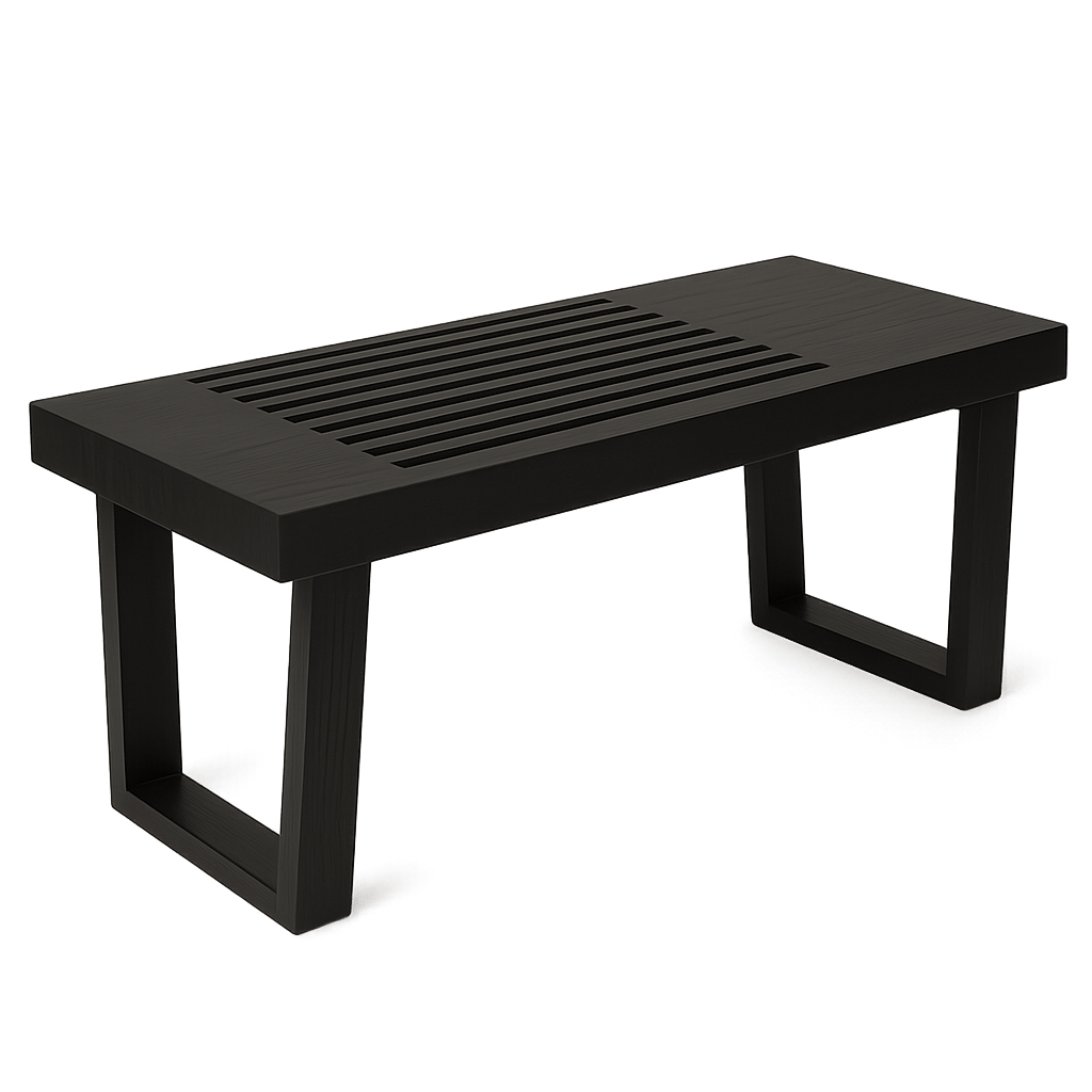 The Slatted Elegance Bench - Sekar Lifestyle