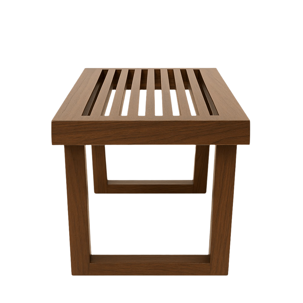 The Slatted Elegance Bench - Sekar Lifestyle