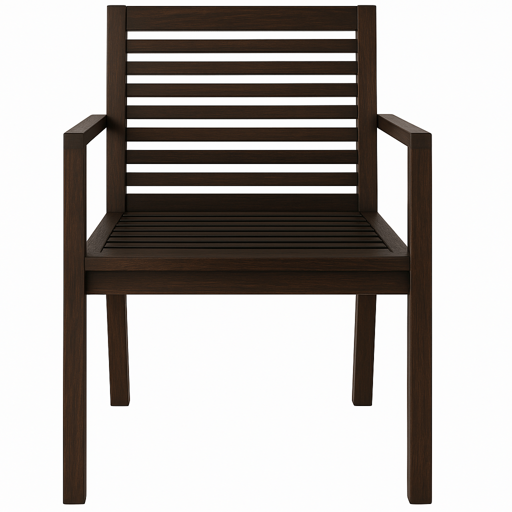 The Slatted Wood Armchair - Sekar Lifestyle