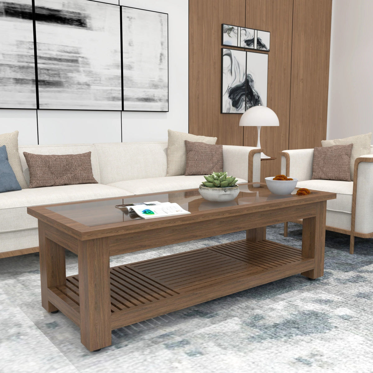 The Verve Glass - Top Coffee Table - Sekar Lifestyle