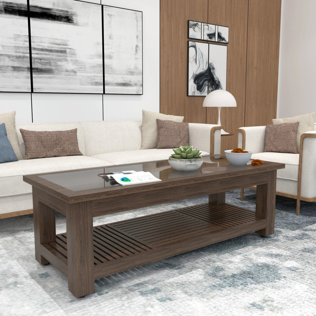 The Verve Glass - Top Coffee Table - Sekar Lifestyle