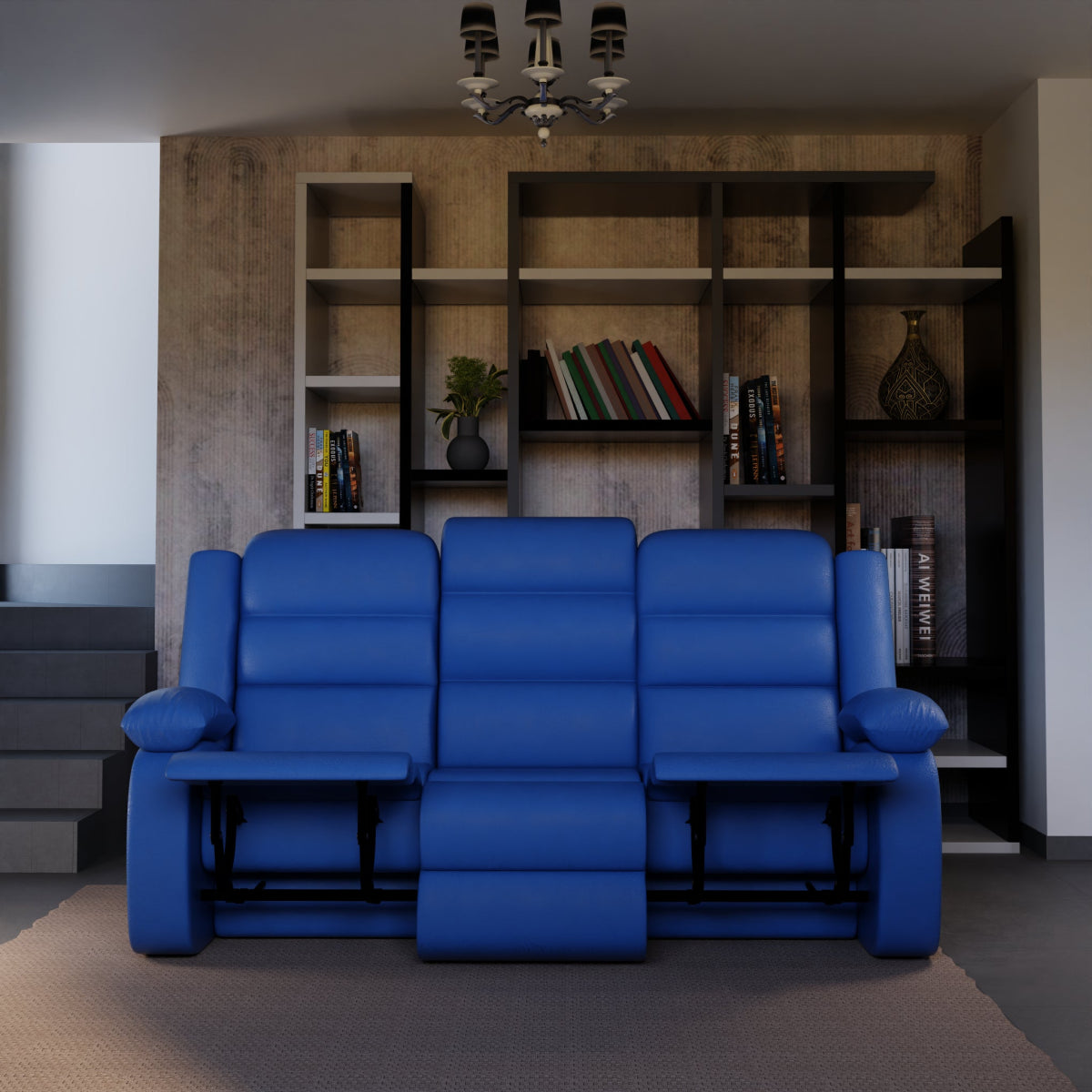 Three Seater Leatherette Recliner Series - Sekar Lifestyle