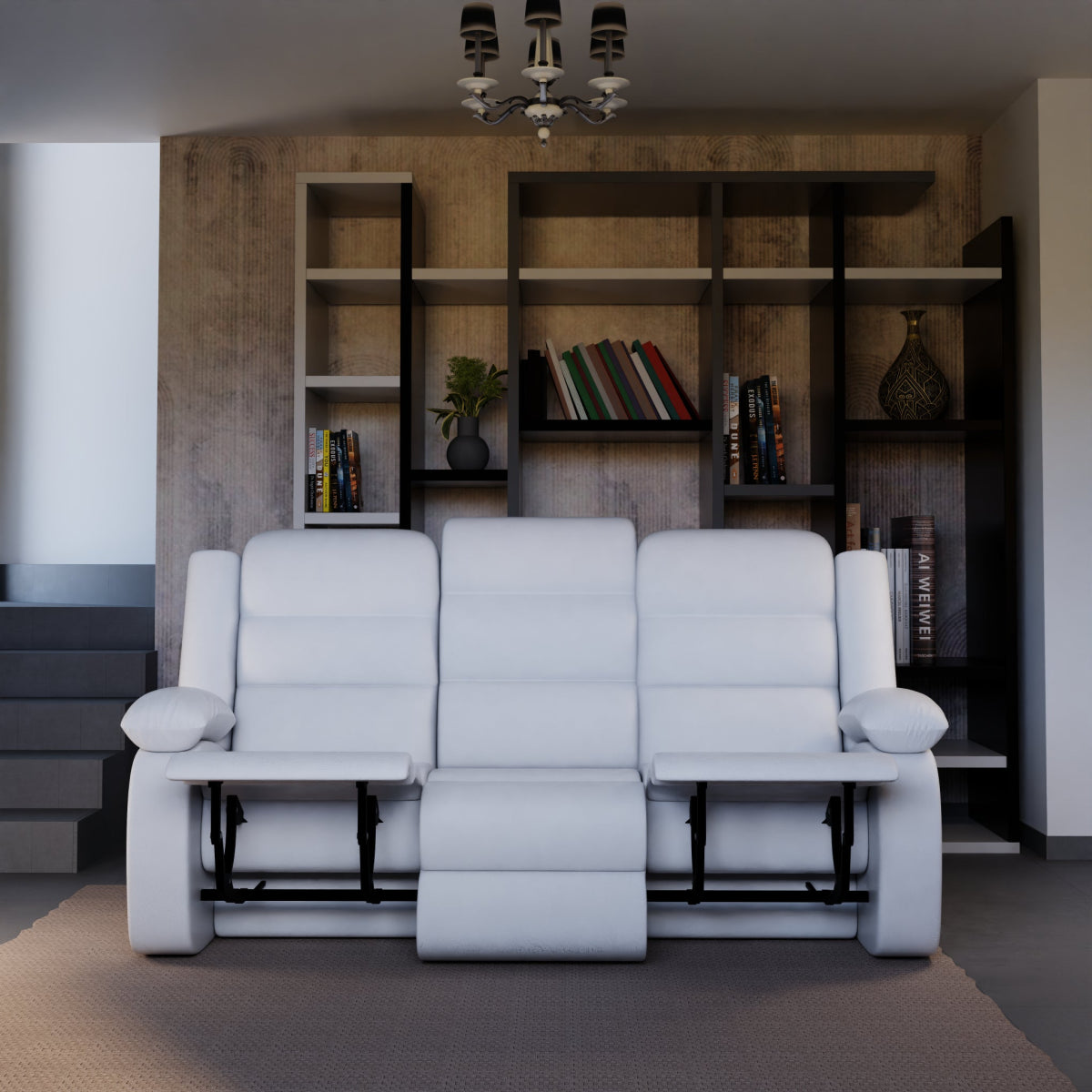 Three Seater Leatherette Recliner Series - Sekar Lifestyle