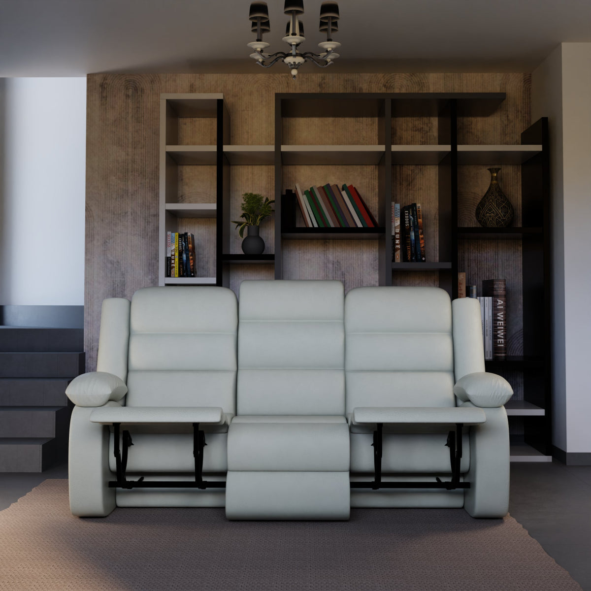 Three Seater Leatherette Recliner Series - Sekar Lifestyle