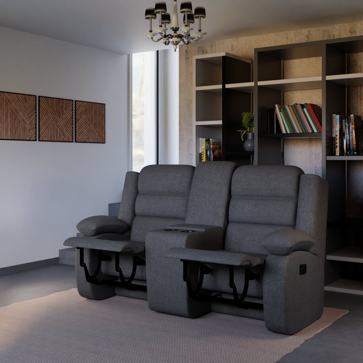 Two Seater Fabric Recliner Series - Sekar Lifestyle